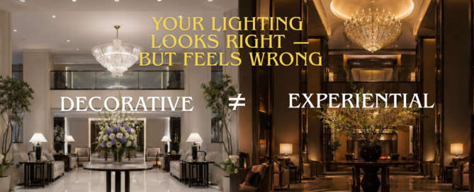 Decorative vs Experiential Lighting