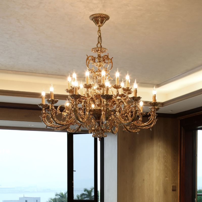 Baroque brass lighting