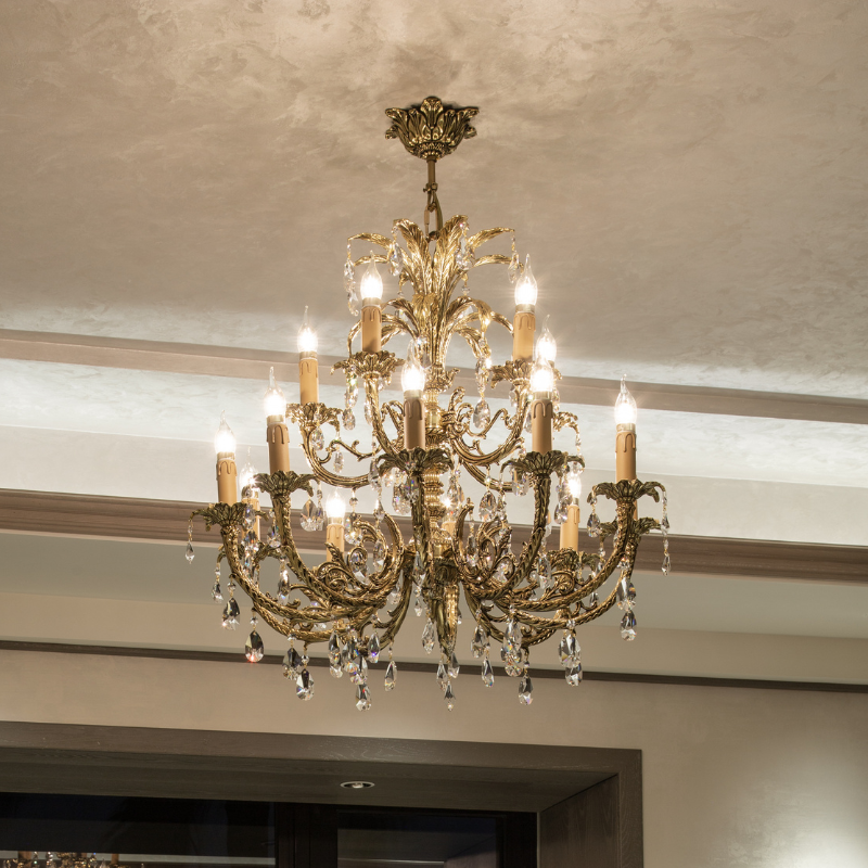 Rococo brass lighting